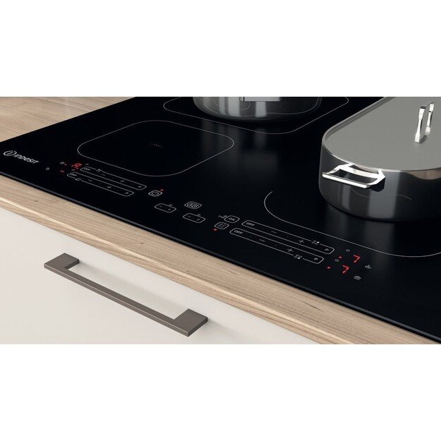INDESIT | Hob | IB 65B60 NE | Induction | Number of burners/cooking zones 4 | Touch | Timer | Black 2