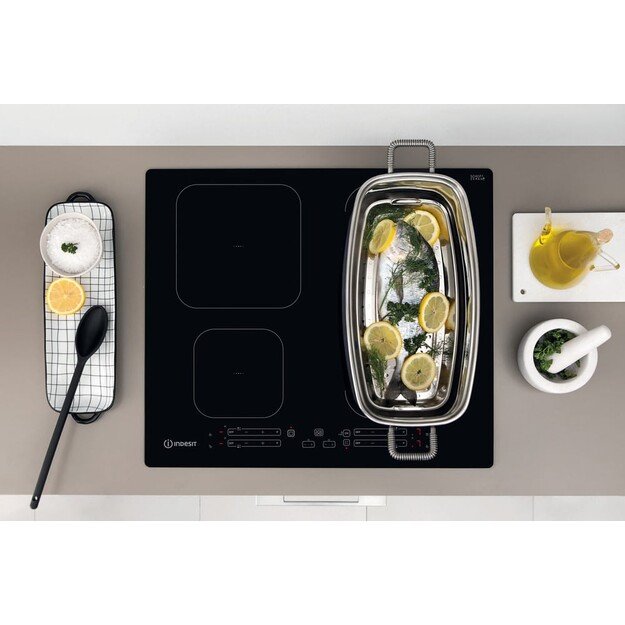 INDESIT | Hob | IB 65B60 NE | Induction | Number of burners/cooking zones 4 | Touch | Timer | Black 10