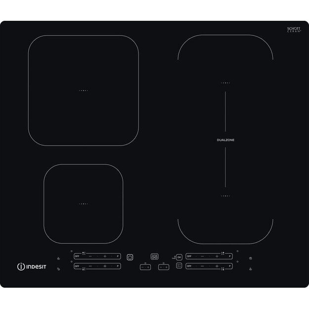 INDESIT | Hob | IB 65B60 NE | Induction | Number of burners/cooking zones 4 | Touch | Timer | Black 14