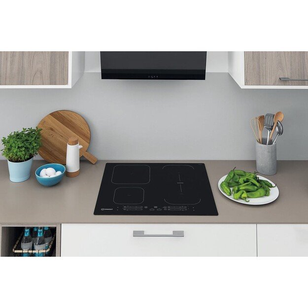 INDESIT | Hob | IB 65B60 NE | Induction | Number of burners/cooking zones 4 | Touch | Timer | Black 26