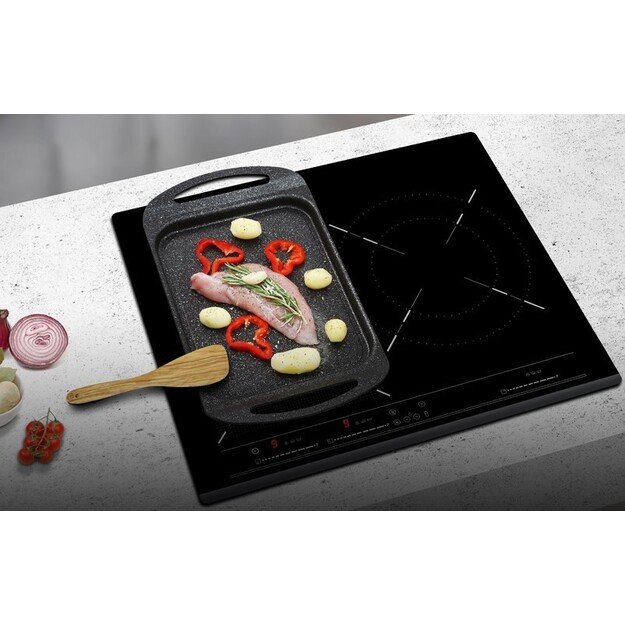 INDESIT | Hob | IB 65B60 NE | Induction | Number of burners/cooking zones 4 | Touch | Timer | Black 5