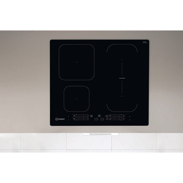 INDESIT | Hob | IB 65B60 NE | Induction | Number of burners/cooking zones 4 | Touch | Timer | Black 23
