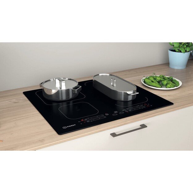 INDESIT | Hob | IB 65B60 NE | Induction | Number of burners/cooking zones 4 | Touch | Timer | Black 15