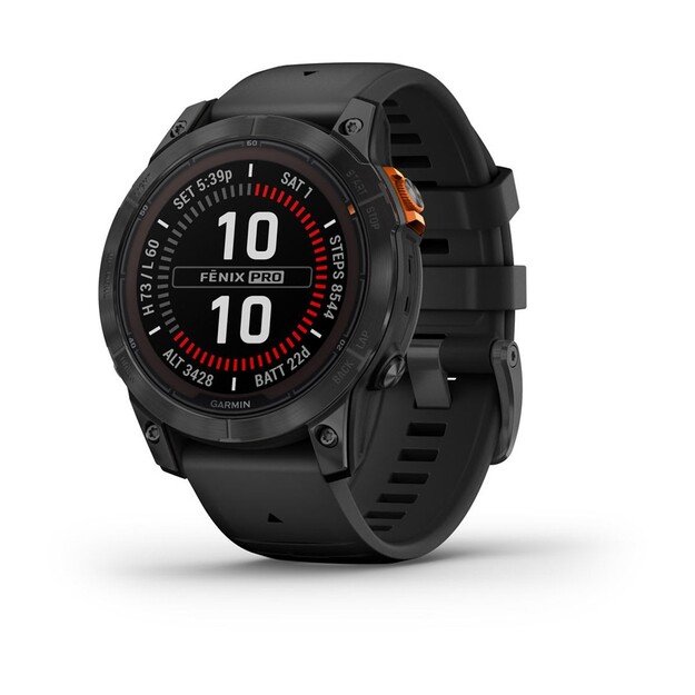 Garmin fēnix 7X Pro 3.3 cm (1.3 ) MIP 47 mm Digital 260 x 260 pixels Touchscreen Grey Wi-Fi GPS (satellite)