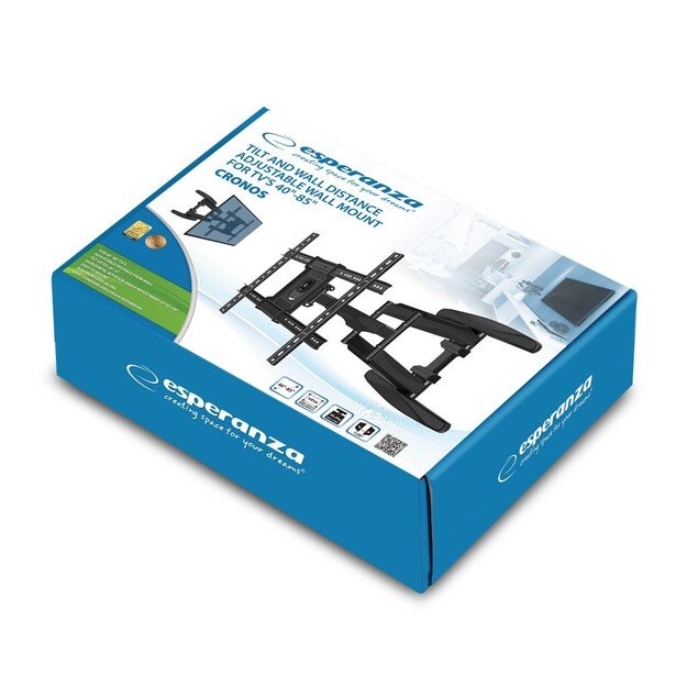 Esperanza ERW021 CRONOS 2.16 m (85 ) TV mount Black