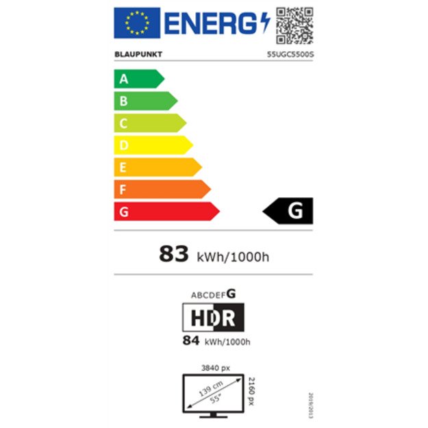 Blaupunkt 4K TV | 55UGC5500S | 55 | Smart TV | Google TV | UHD