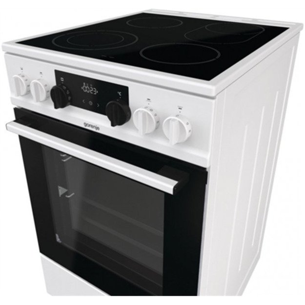 Gorenje GECS5C70WA cooker Freestanding cooker Coil hob White A
