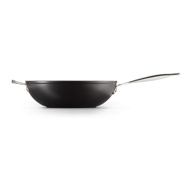 Le Creuset Hardened Nonstick Stir-Fry Pan silver 30cm