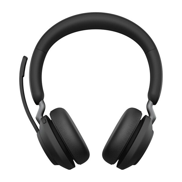 JABRA Evolve2 65 UC Stereo Headset on-ear Bluetooth wireless USB-C noise isolating black