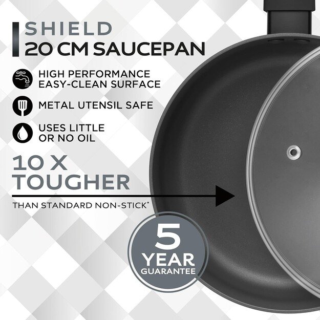Russell Hobbs RH028412EU7 Shield 20cm Saucepan