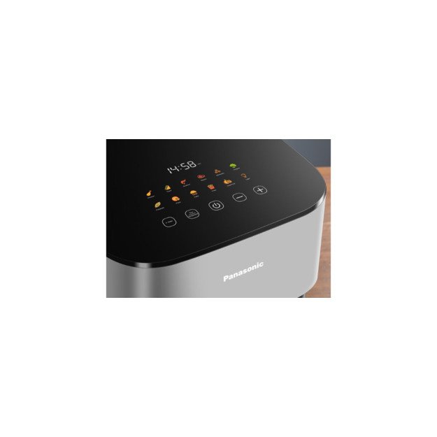 Panasonic NF-CC500SXE Air Fryer 5 liters, 1450 Watts, Cool touch housing, digital timer, LCD display, viewing window, automatic 1