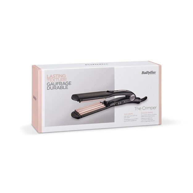 BaByliss The Crimper Texturizing iron Warm Black,Pink 1.8 m