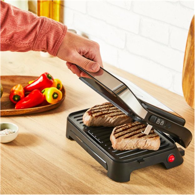 TEFAL Compact Grill | GC270D10 Inicio | Grill | 1000 W | Silver