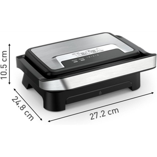 TEFAL Compact Grill | GC270D10 Inicio | Grill | 1000 W | Silver