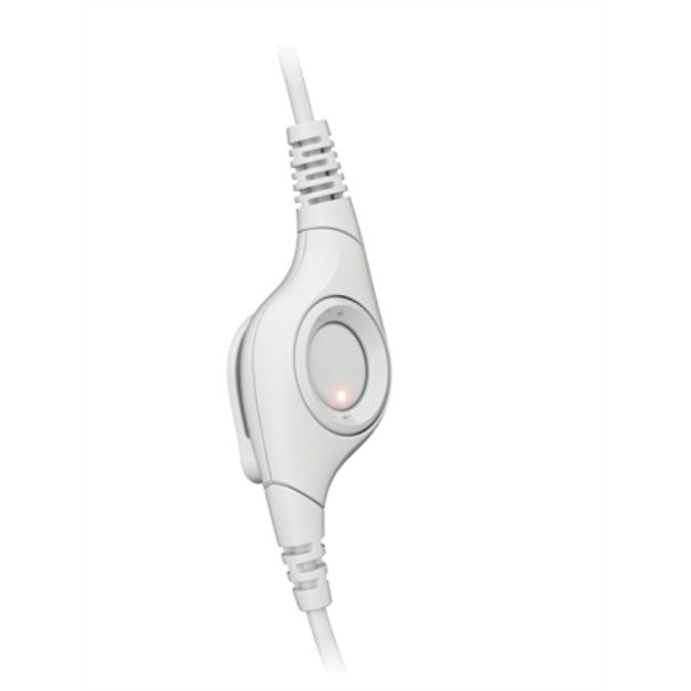 LOGITECH H390 Headset on-ear wired USB-A off-white 1