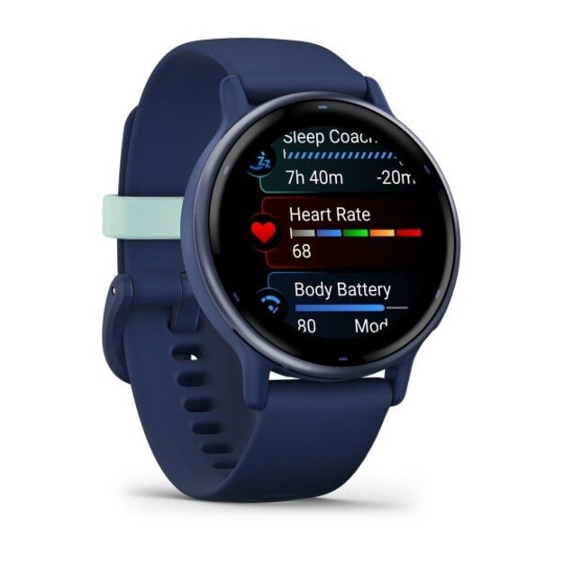 Garmin Vivoactive 5 3.05 cm (1.2 ) AMOLED Digital 390 x 390 pixels Touchscreen Blue Wi-Fi GPS (satellite) 5