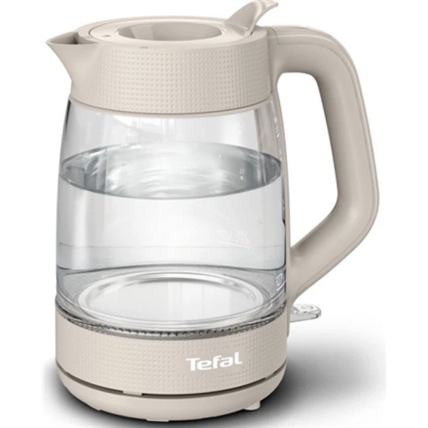 TEFAL Kettle | KO2G0BE0 | 2000 W | Electric | 1.7 L | Glass | 360&deg; rotational base | Grey/Transparent