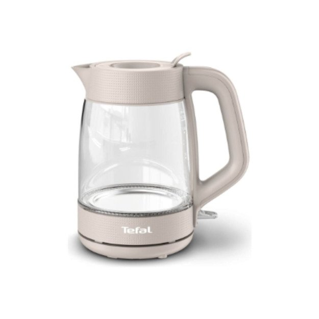 TEFAL Kettle | KO2G0BE0 | 2000 W | Electric | 1.7 L | Glass | 360&deg; rotational base | Grey/Transparent