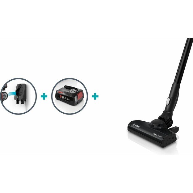 Bosch Serie 6 BBS611LAG stick vacuum/electric broom Battery Dry Bagless 0.3 L Blue 2.5 Ah 1