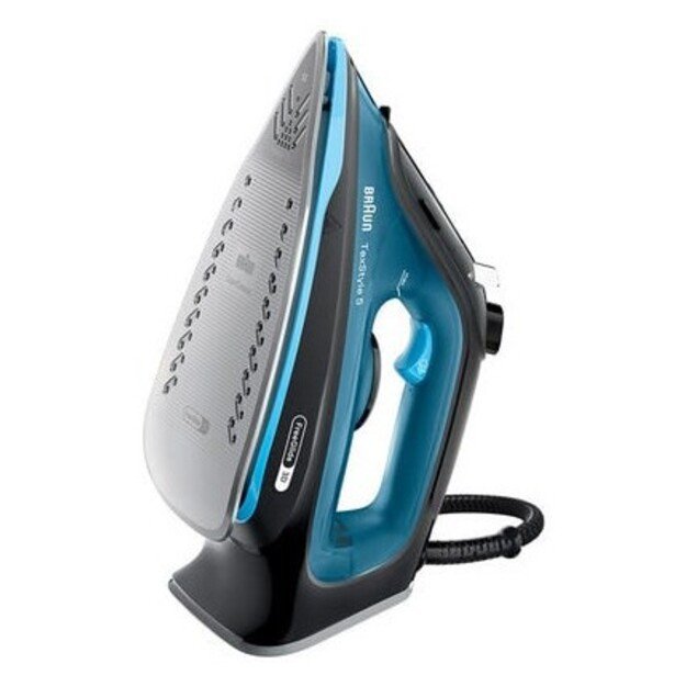 Braun TexStyle 5 Steam iron Ceramic soleplate 2600 W Black, Blue