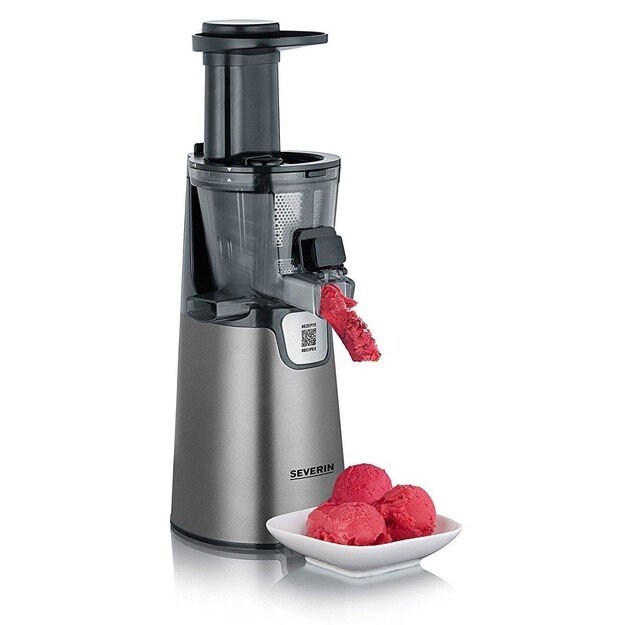 Severin ES 3571 juice maker Slow juicer 150 W Black, Grey, Metallic, Stainless steel