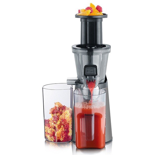 Severin ES 3571 juice maker Slow juicer 150 W Black, Grey, Metallic, Stainless steel