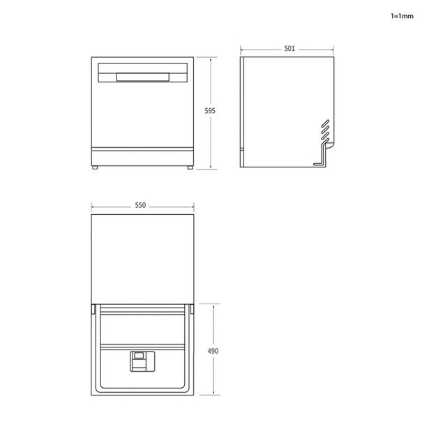 Candy Rapid&Oacute; CP 6E51LS Freestanding 6 place settings E