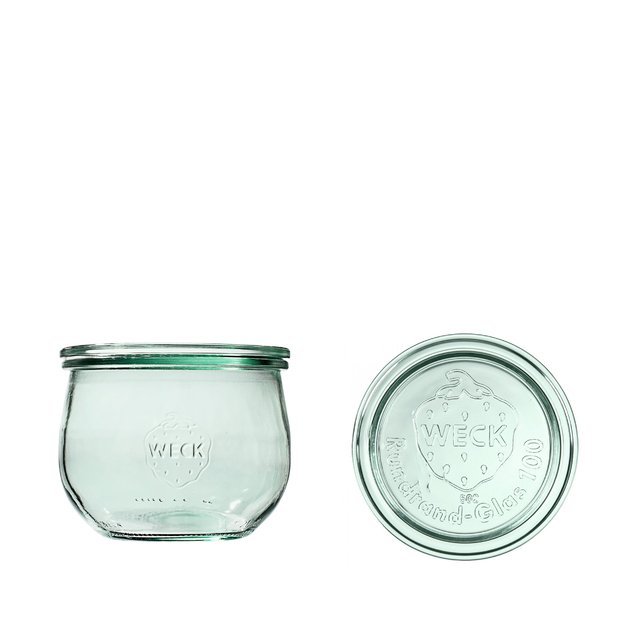 Jar, 580 ml, with lid, Tulip, 6 pcs