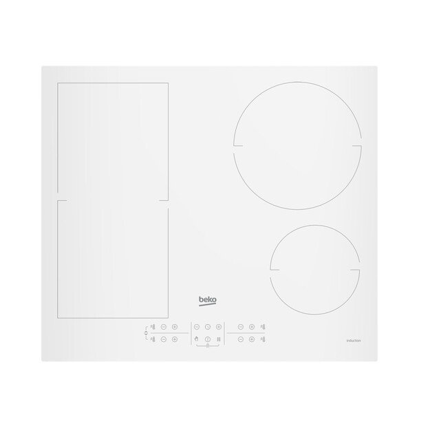 BEKO Hob | HII64200FMTW | Induction | Number of burners/cooking zones 4 | Touch control | Timer | White