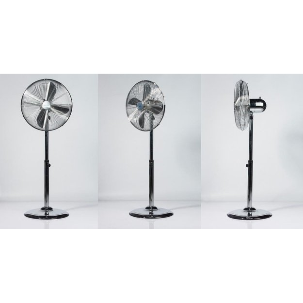 FLOOR FAN 40cm CHROME