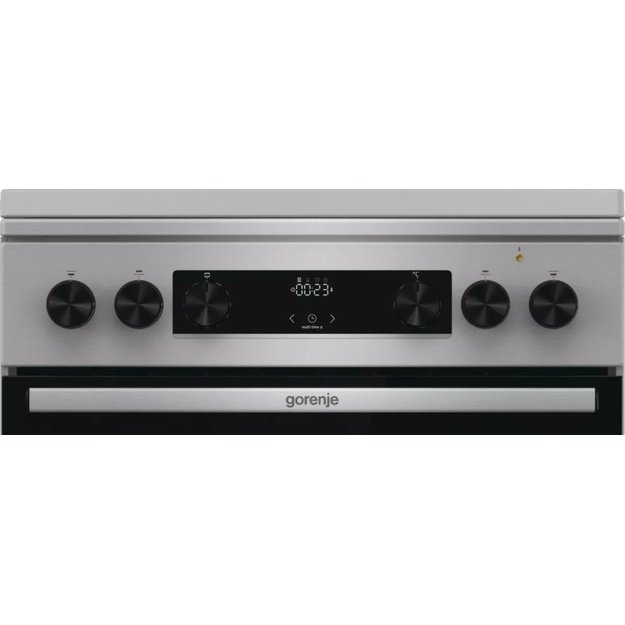 Gorenje GKS6C71XF Freestanding cooker with oven Silver