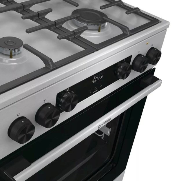 Gorenje GKS6C71XF Freestanding cooker with oven Silver