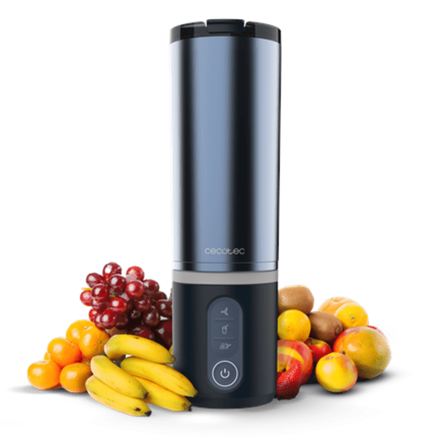 Cecotec Blender | Power Titanium Shake2Go | Portable | 180 W | Jar material BPA-free | Jar capacity 0.6 L | Dark Steel