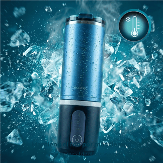Cecotec Blender | Power Titanium Shake2Go | Portable | 180 W | Jar material BPA-free | Jar capacity 0.6 L | Dark Steel