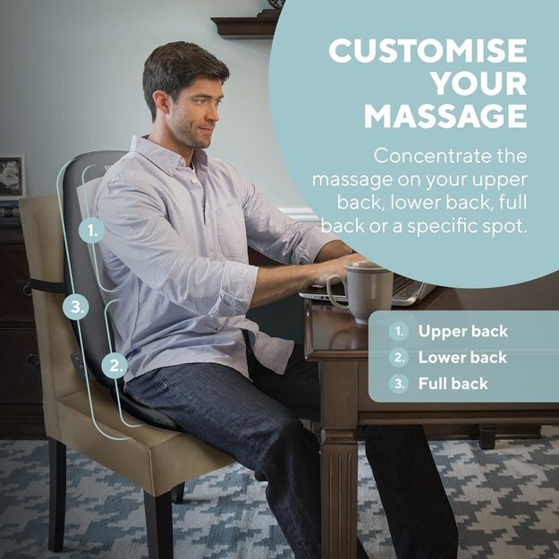 Homedics SBM-180H-EU Shiatsu Massager Cushion heat
