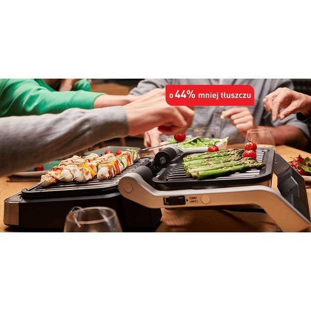 TEFAL | Optigrill 2in1 Electric Grill | GC772D30 | Electric Grill | 2100 W | Inox