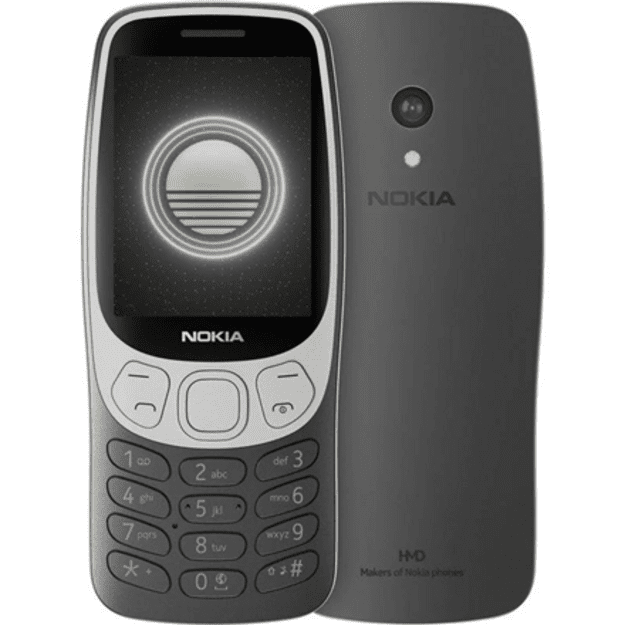 Nokia 3210 4G (2024) (TA-1618) | Grunge Black | 2.4   | TFT | 128 MB | 64 MB | Dual SIM | Bluetooth | 5 | Main camera resolution