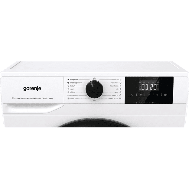 Gorenje Washing Machine | W3NGPI62SBS | Energy efficiency class B | Front loading | Washing capacity 6 kg | 1200 RPM | Depth 47