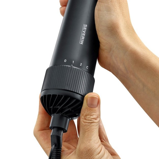 Severin WL 0241 hair styling tool Hot air brush Warm Black 1000 W 1.8 m