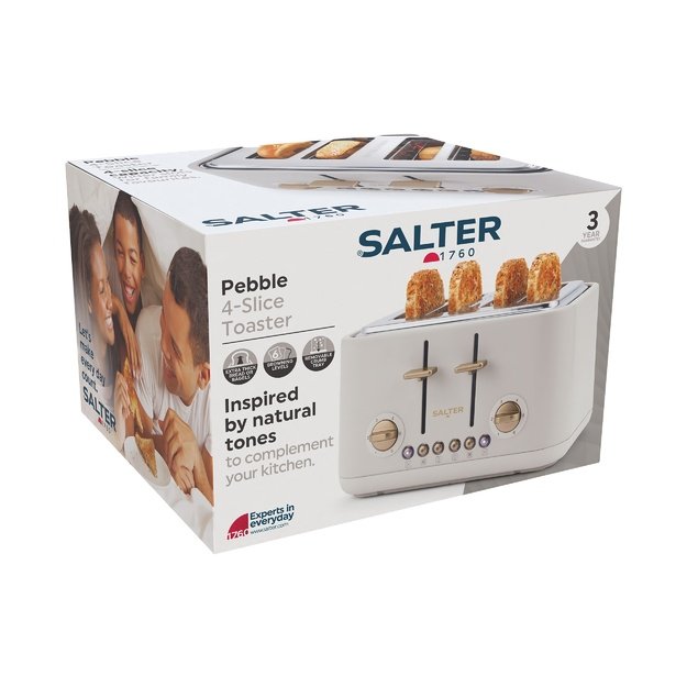 Salter EK5823OBVDE Pebble 4-Slice Toaster