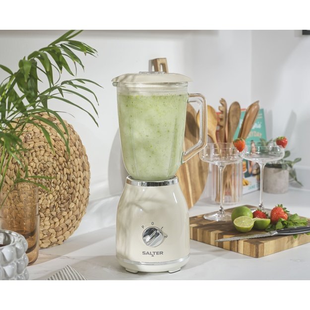 Salter EK6687CRMVDE Retro  Glass Jug Blender