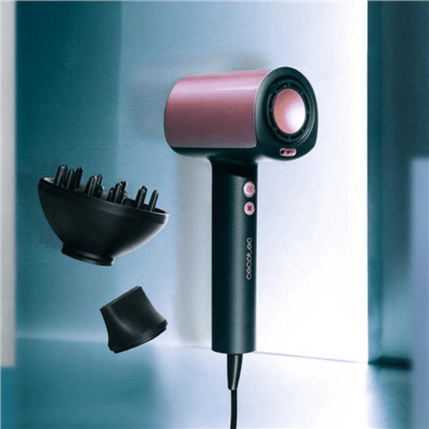 Cecotec Hair dryer | DryGlam Nano Plasma | 1600 W | Number of temperature settings 3 | Ionic function | Black