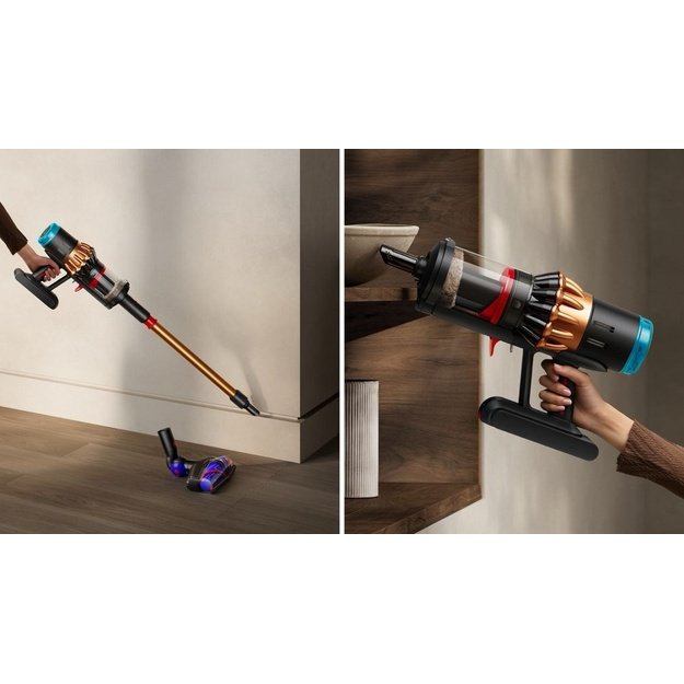 Dyson V16 Piston Animal 2-in-1 stick vacuum Battery Dry HEPA Bagless 1.3 L 900 W Black, Copper