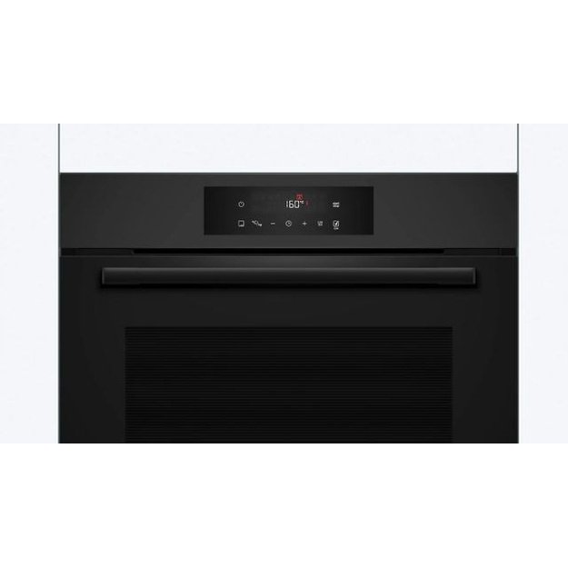 Built-in oven BOSCH HBA572EM3 jet black matt transparent, 60 x 60 cm, AirFry function
