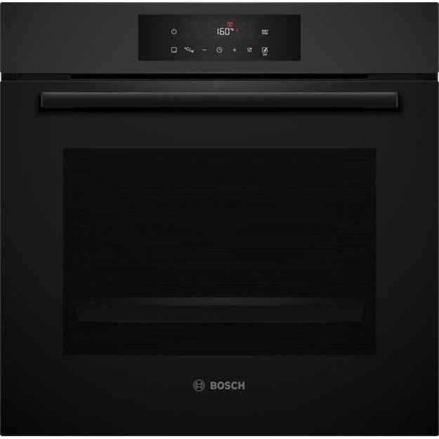 Built-in oven BOSCH HBA572EM3 jet black matt transparent, 60 x 60 cm, AirFry function