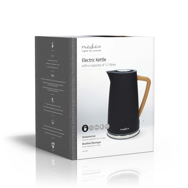 Nedis KAWK510EBK electric kettle 1.7 L 2200 W Black