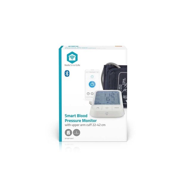 Nedis BTHBP10WT blood pressure unit Upper arm Automatic 1 user(s)