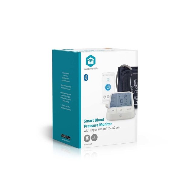 Nedis BTHBP10WT blood pressure unit Upper arm Automatic 1 user(s)