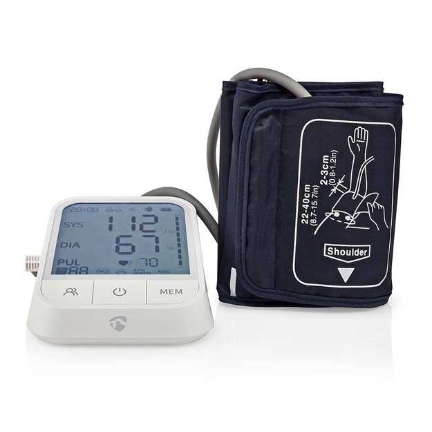 Nedis BTHBP10WT blood pressure unit Upper arm Automatic 1 user(s)