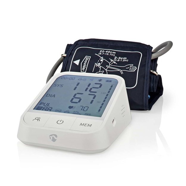 Nedis BTHBP10WT blood pressure unit Upper arm Automatic 1 user(s)